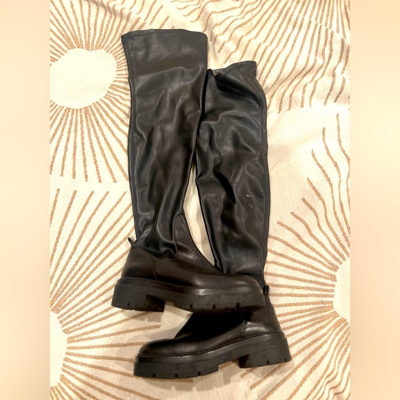 Holden Free People Over the Knee Stretch Boots - Picture 3 of 4